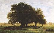 Theodore Rousseau Oak Trees near Apremont (mk09) china oil painting reproduction